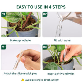 Soilagua four-pack provides reliable plant hydration across multiple pots
