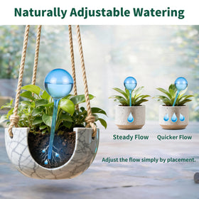 Soilagua simple setup and easy-to-use watering globes