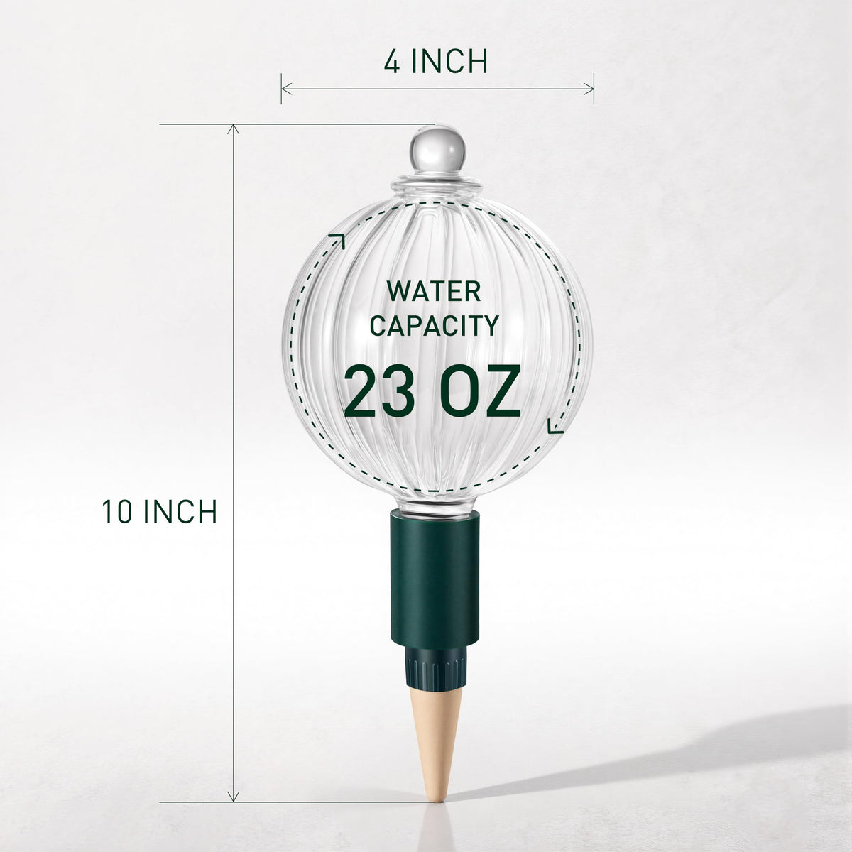 Soilagua slow-release watering demonstrated among greenery