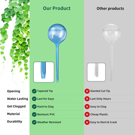 Soilagua tapered-opening watering spikes controlled water release