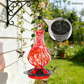 SOILGROVE decorative hanging feeder enhances garden decor