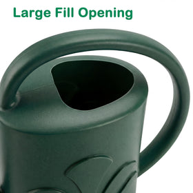 Soiwapot high front lip helps prevent spills.