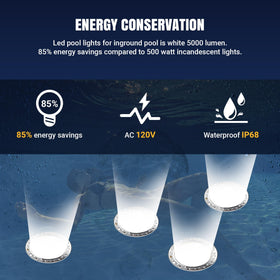 SOLAR SPORTS 10-inch wet niche compatible light provides stable underwater illumination