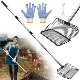 Solaradgy 10-inch dual-spec pore scoop for efficient coop cleaning