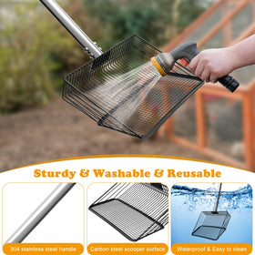 Solaradgy carbon steel scoop surface supports sturdy waste collection