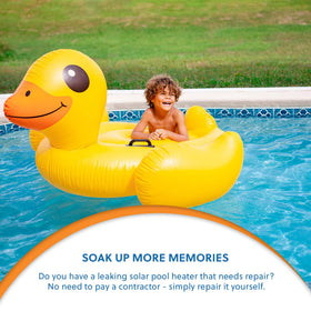 SolarPoolRepair insertion tools included for precise plug installation and leak sealing.