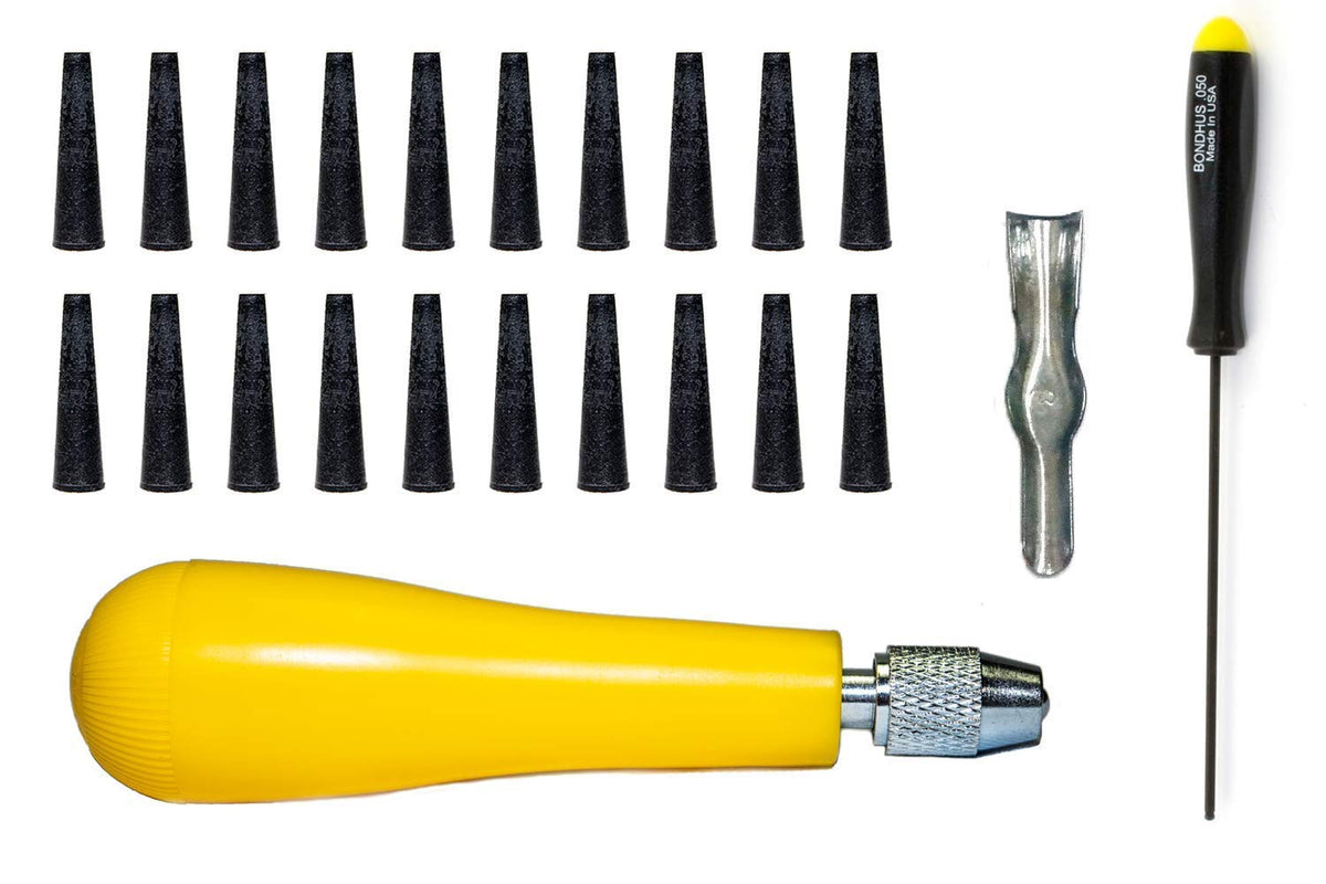 SolarPoolRepair universal repair kit contents ready for quick solar pool heater leak repair.