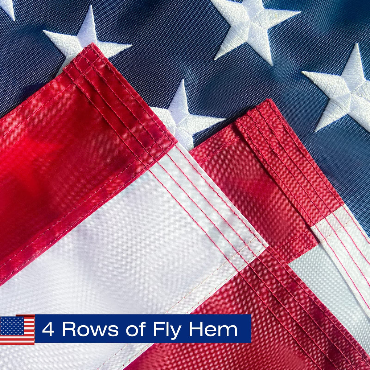 SolarStar heavy duty polyester flag built to withstand sun and wind