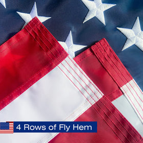 SolarStar heavy duty polyester flag built to withstand sun and wind