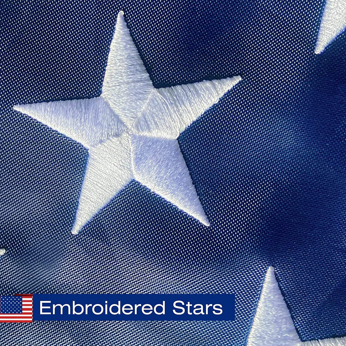 SolarStar sewn stripes flag with two-row stitching for outdoor resilience