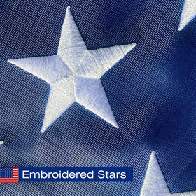 SolarStar sewn stripes flag with two-row stitching for outdoor resilience