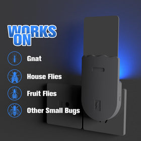 Solarush indoor UV fly trap side view highlights compact design for small spaces.