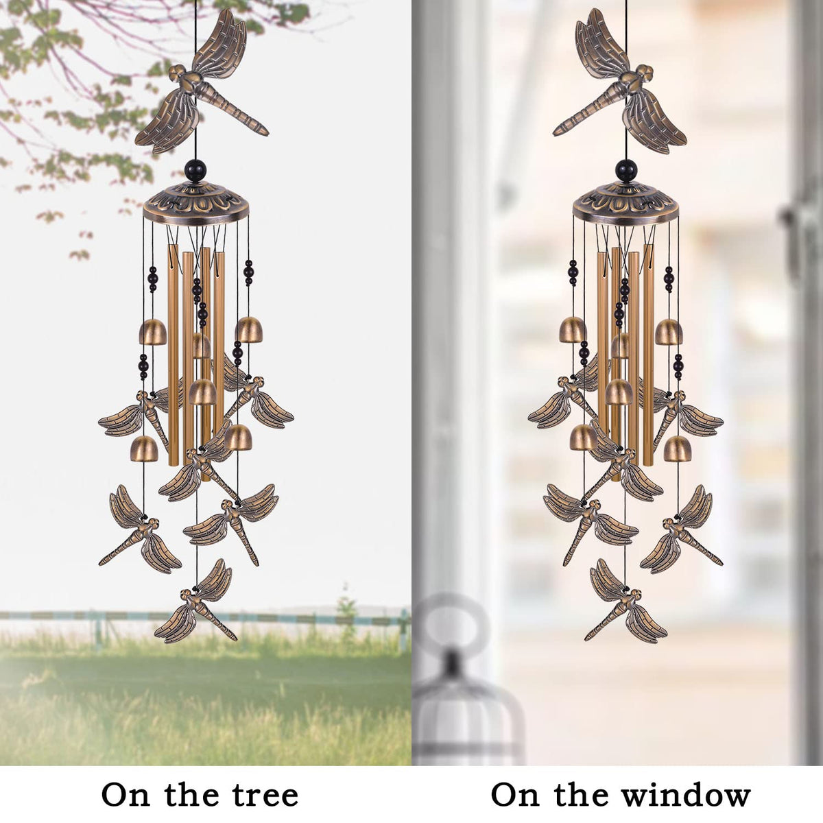 Solawindchime bronze dragonfly indoor decor brings outdoor whimsy inside rooms.