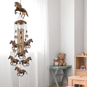 Solawindchime bronze horses wind chimes a thoughtful gift for decor