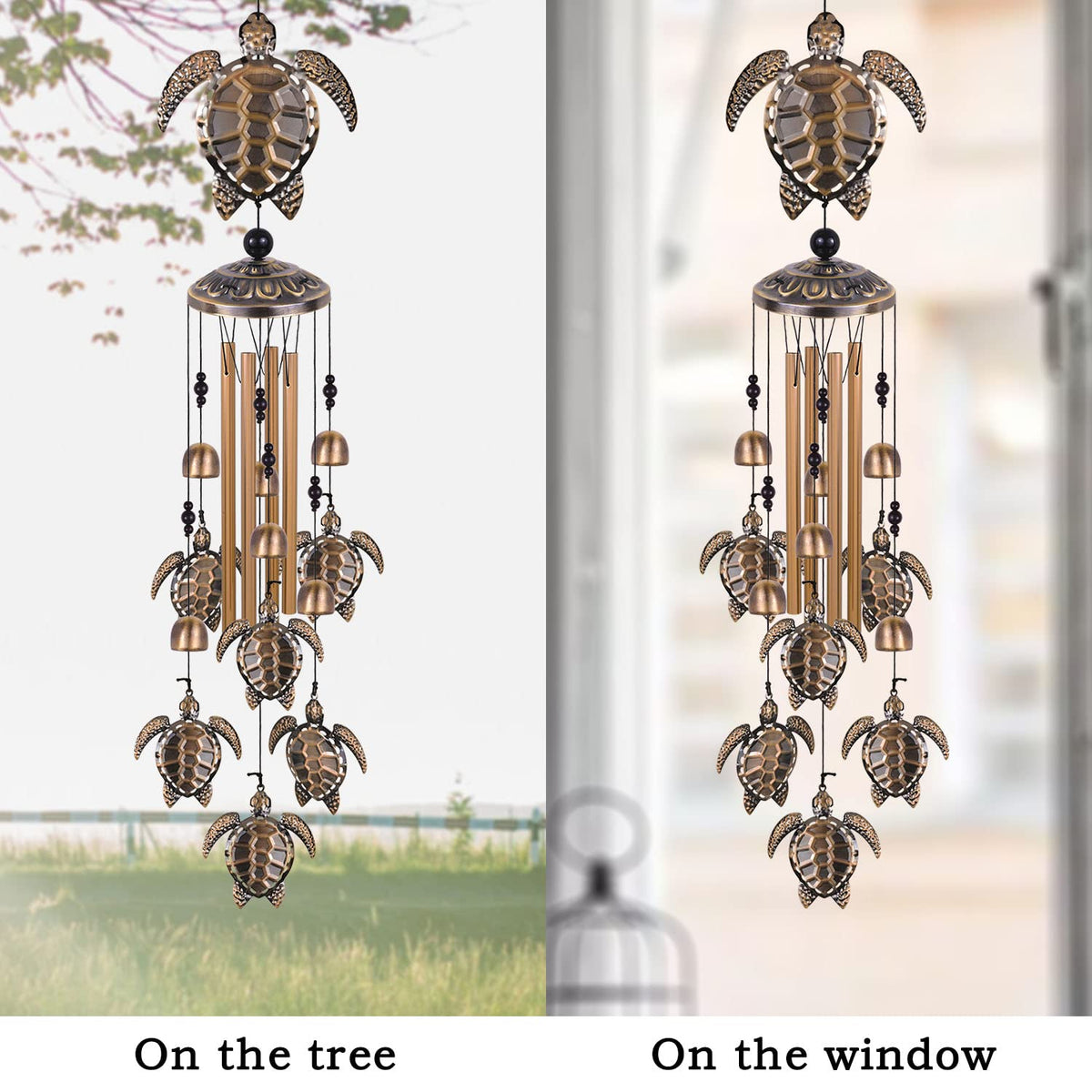 Solawindchime bronze sea turtle wind chime is a thoughtful gift choice.