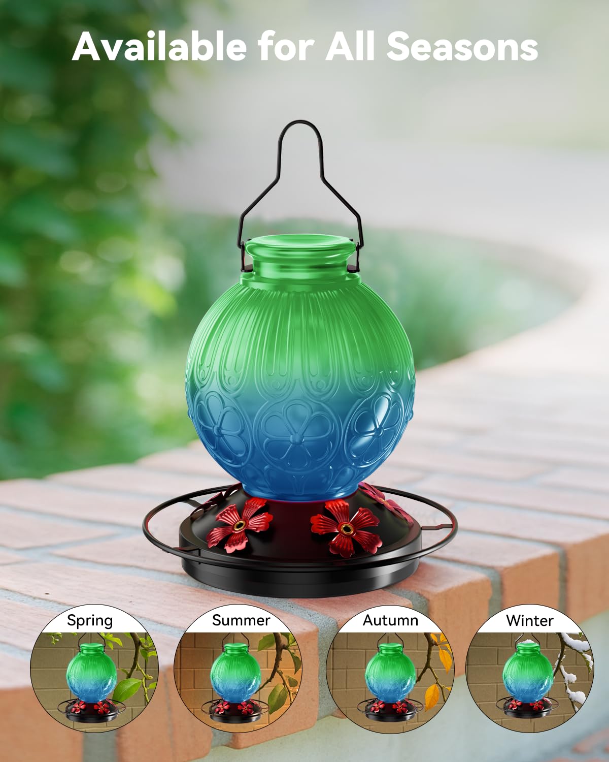 Solawngarden retro spherical design adds charming outdoor decor for your garden.