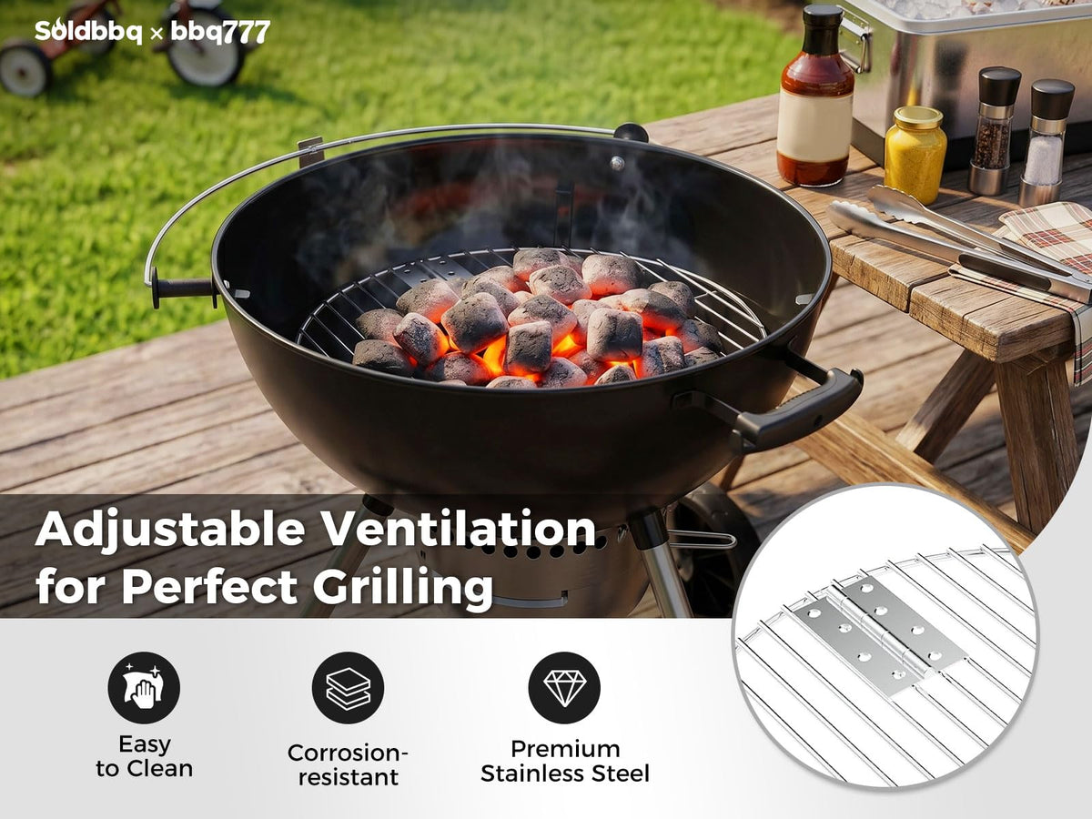 SoldBBQ packaging and instruction manual suggesting easy installation.