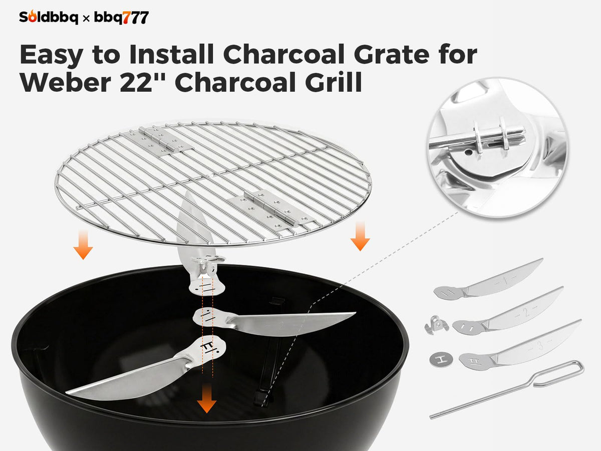 SoldBBQ rust-resistant durability highlighted by stainless steel construction.