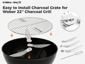 SoldBBQ rust-resistant durability highlighted by stainless steel construction.