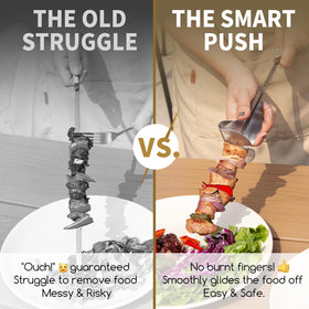 SOLEADER 304 stainless steel skewers prevent rust and flavor transfer