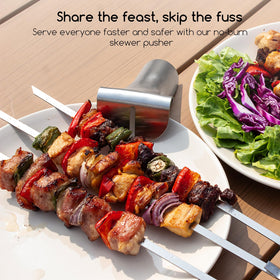 SOLEADER flat skewers prevent food from spinning on grills