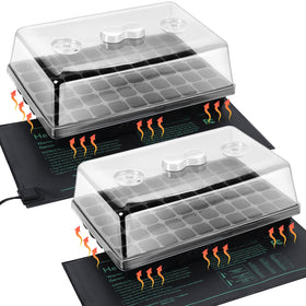 SOLIGT 2-set 60-cell seed starter trays for efficient seed propagation.