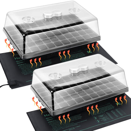 SOLIGT 2-set 60-cell seed starter trays for efficient seed propagation.
