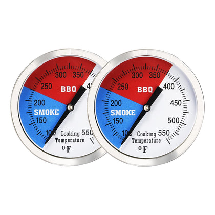 Solimeta 3-inch thermometer face shows clear temps for grilling