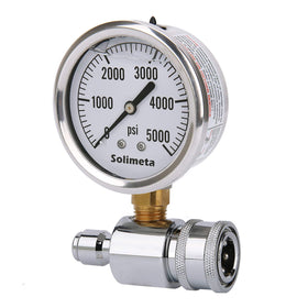 Solimeta gauge with large dial for quick readability.