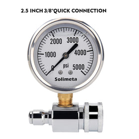 Solimeta stainless steel case and brass internals for durability.