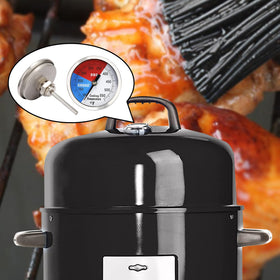 Solimeta waterproof thermometer stays functional in outdoor grilling conditions