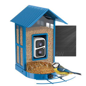 SOLIOM BF08 front view bird feeder for easy monitoring of visiting birds.