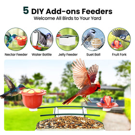 SOLIOM metal squirrel-proof design keeps seed safe for birds.