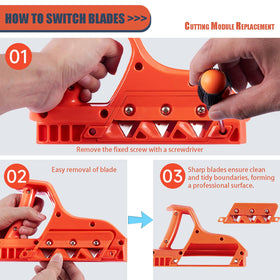 Solis Convene multi-material trimming tool suitable for plasterboard and plastic.