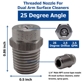 Solivede 25025 tip compatible with 4000 PSI for tough jobs