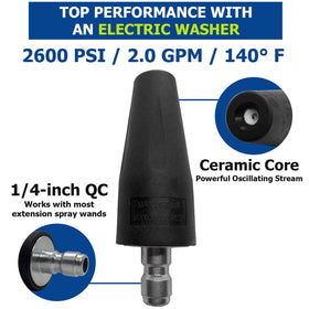 Solivede 15-degree tip for precise cleaning on patios