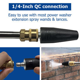 Solivede 25-degree tip for efficient broad surface washing