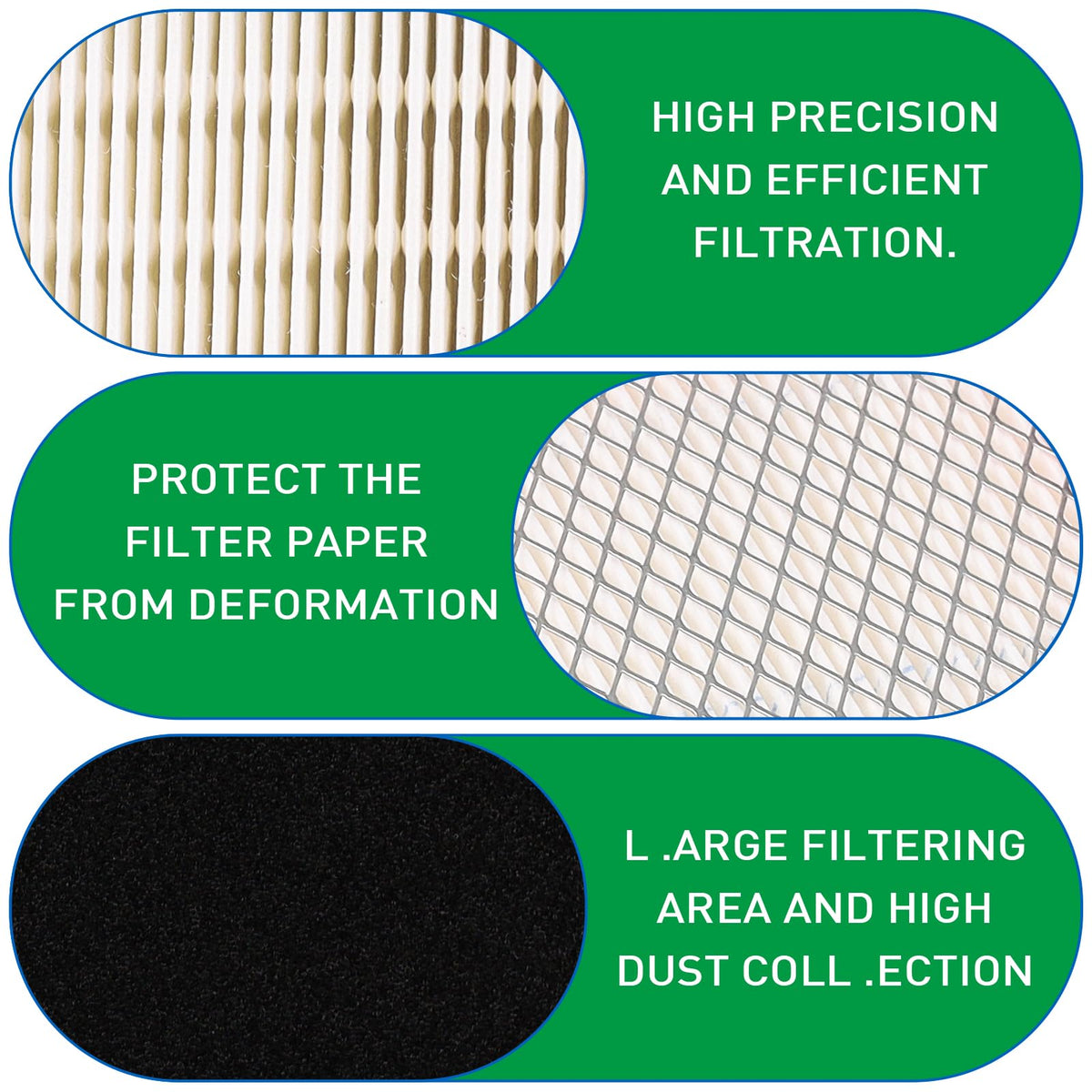 SOLLON Husqvarna air filter compatible with 170BF models for clean intake.
