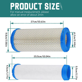 SOLLON outer air filter for Kawasaki 11013-7020 ensures reliable filtration