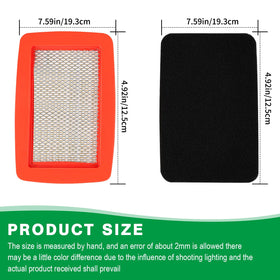 SOLLON air filter for RedMax EBZ7500 – side view showing durable construction.
