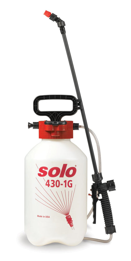 SOLO 430-1G sprayer front view with easy-fill design for home use.