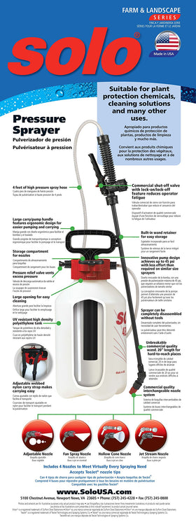 SOLO 430-1G sprayer funnel top enabling quick filling and cleaning.