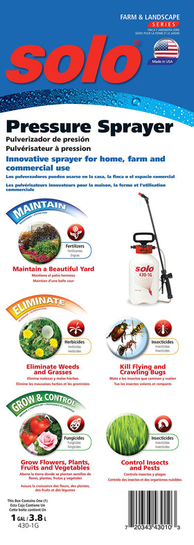 SOLO 430-1G sprayer shut-off valve with lock-on feature.