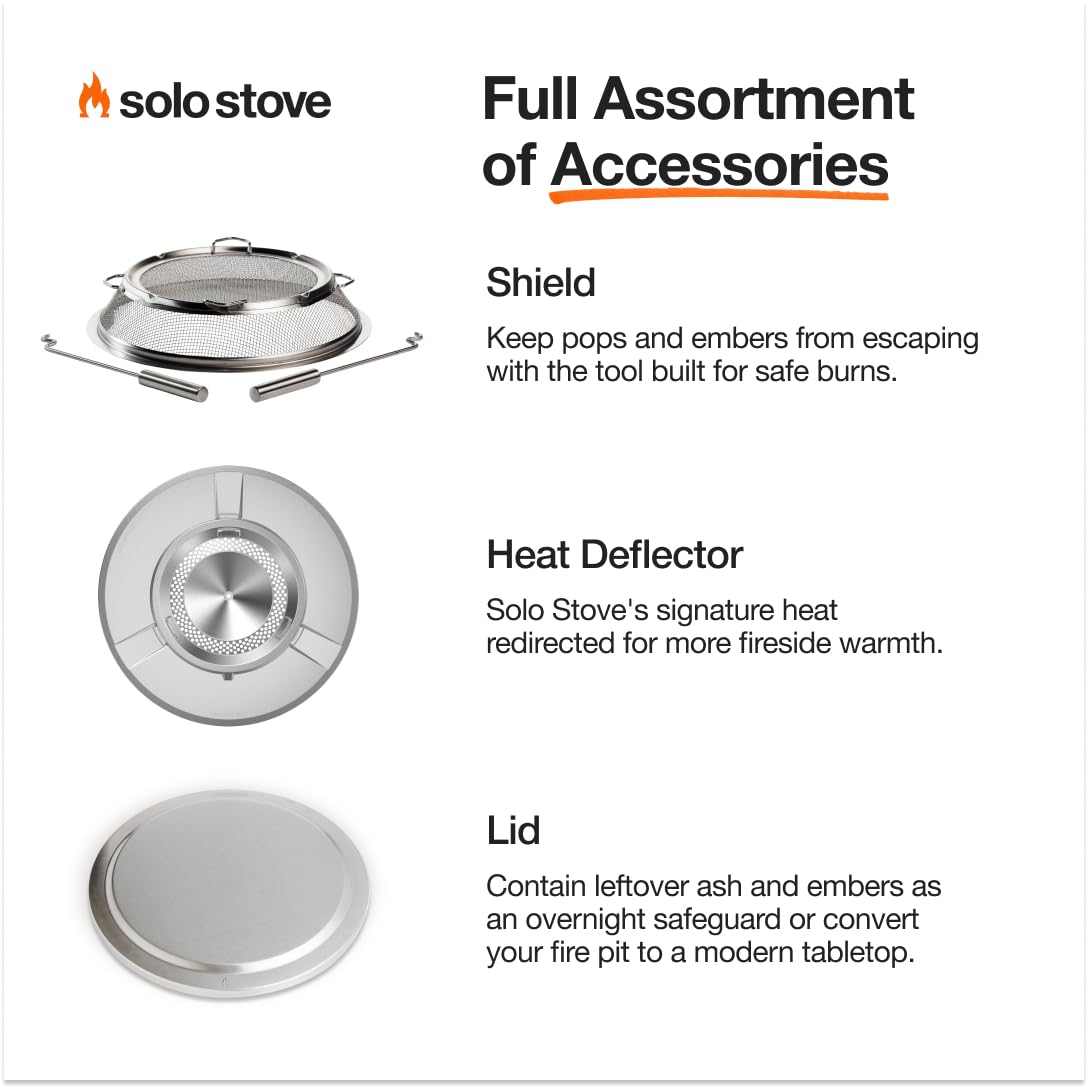 Solo Stove Bonfire 21.75-pound weight enables easy transport