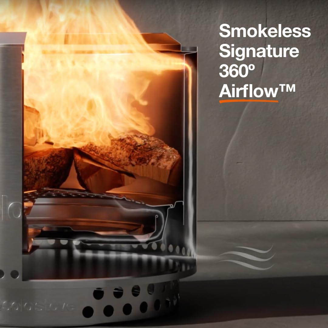 Solo Stove Bonfire ash pan removable facilitates quick cleanup after fires