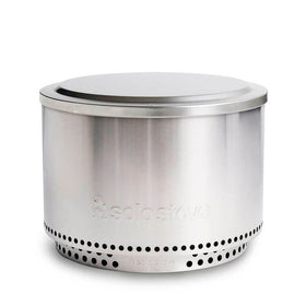 Solo Stove Yukon lid 304 stainless steel durability.