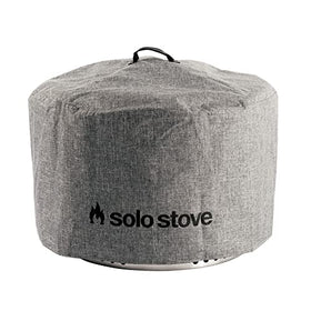 Solo Stove Yukon Shelter cover on fire pit for year-round protection