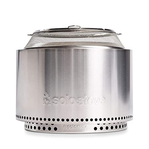 Solo Stove Yukon Shield interior view reveals compact fit inside the burn chamber.