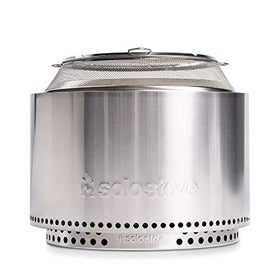 Solo Stove Yukon Shield interior view reveals compact fit inside the burn chamber.