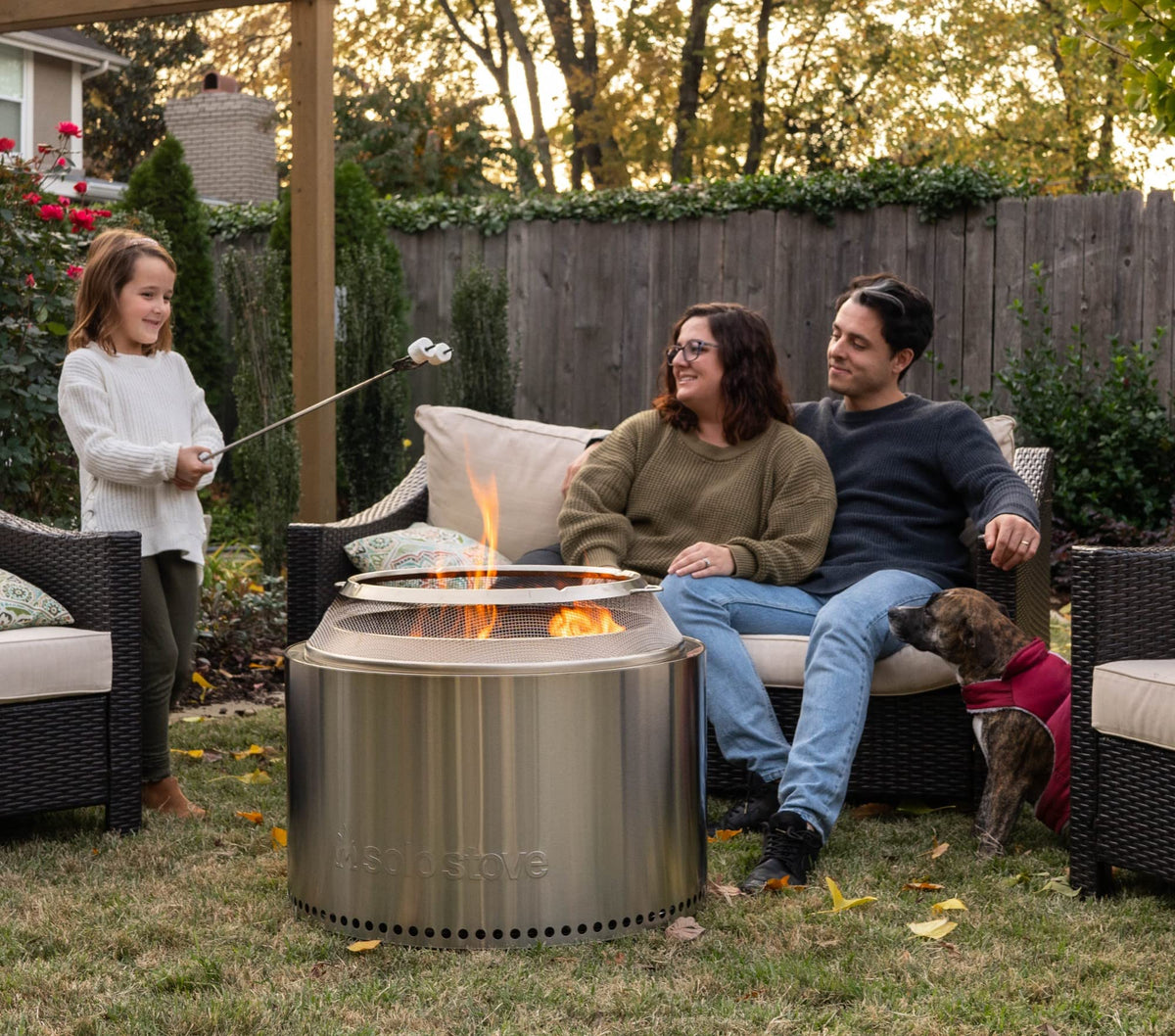 Solo Stove Yukon Shield portable design ideal for travel, camping, or tailgating.